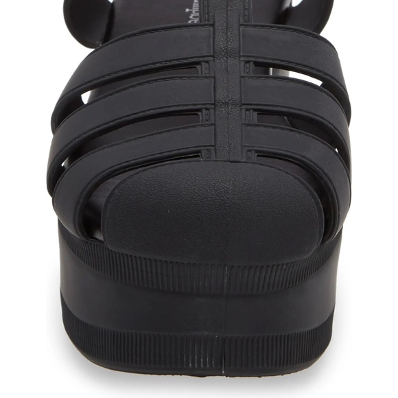 Jeffery Campbell Black Matte Platform Sandals - Picture 6 of 7